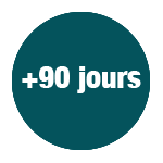 + 90 jours